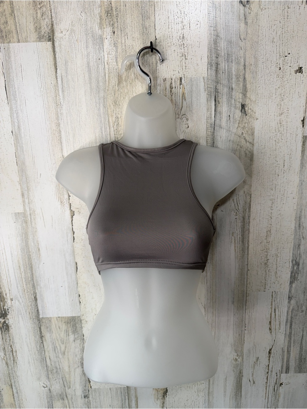 SHEIN High Neck Open Back Crop Top XXS